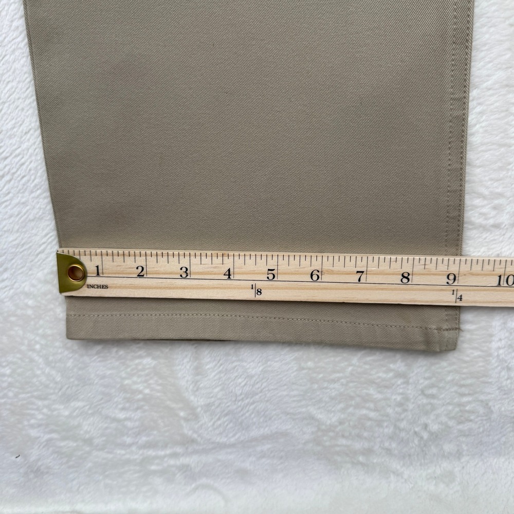 J.Crew Chino Pants Womens 4 Tan Khaki Straight Leg Cotton Stretch Twill Mid Rise - Picture 6 of 11